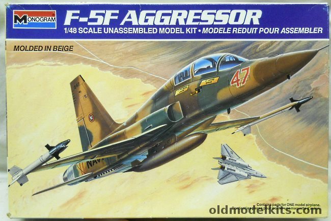 Monogram 1/48 F-5F Aggressor - Northrop Tiger, 5441 plastic model kit